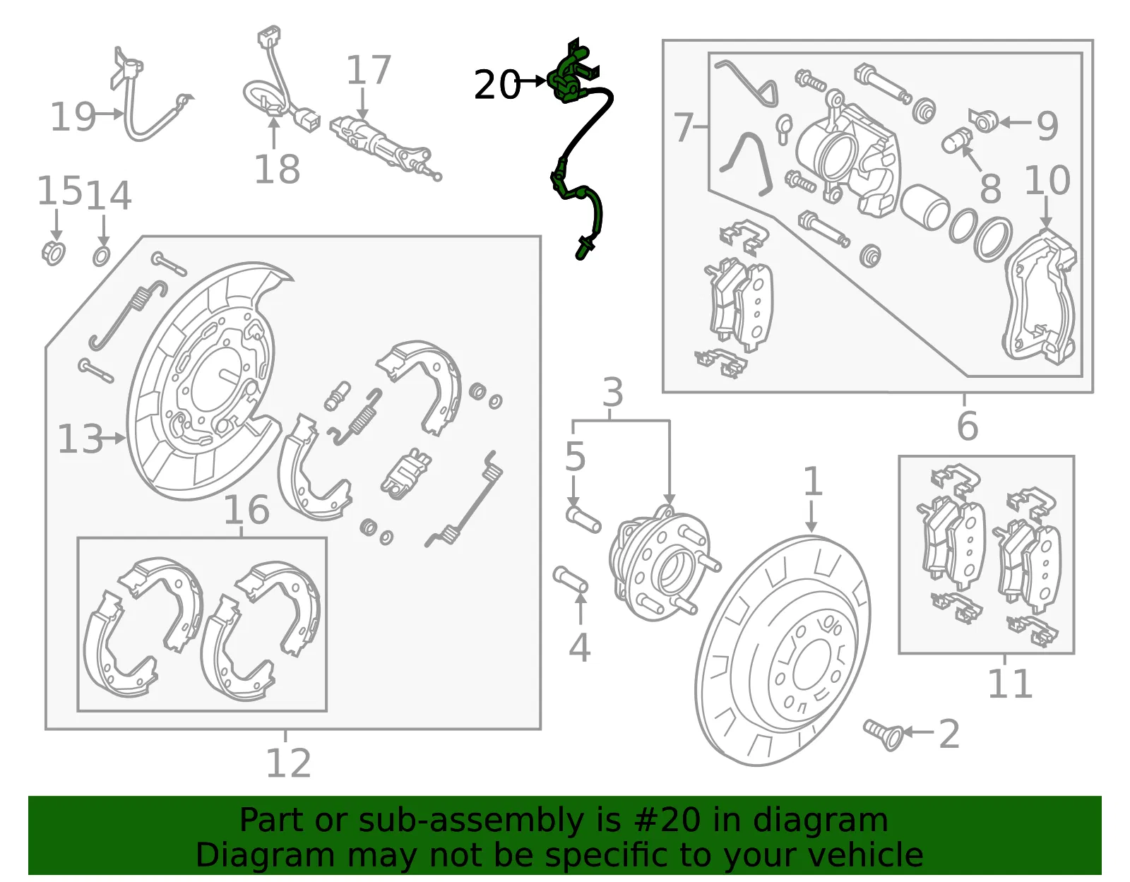 Front Speed Sensor - Kia (59810 J5000) - view 3